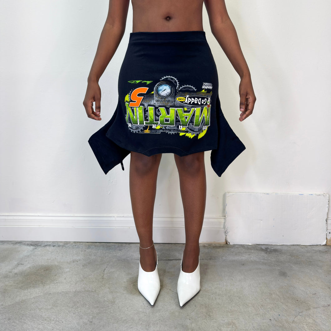 Nascar Upcycled Tee Skirt